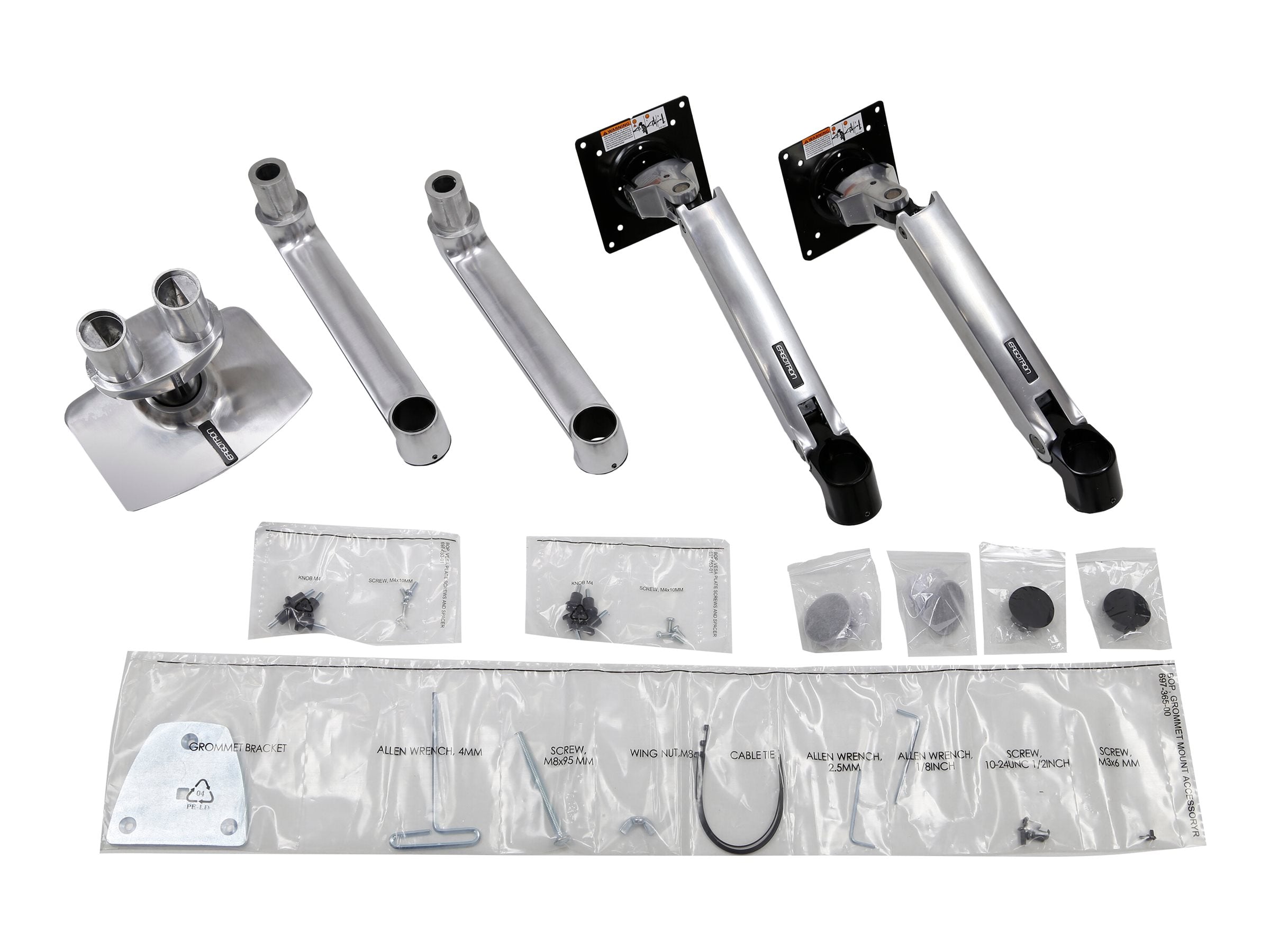 Verpackung des ERGOTRON LX Montagearms für 2 Monitore