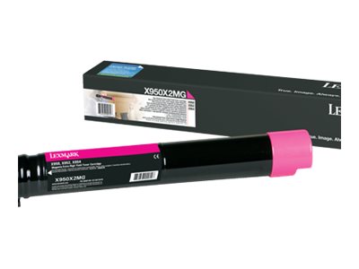 LEXMARK X950, X952, X954 Toner magenta Extra hohe Kapazität Vorderansicht
