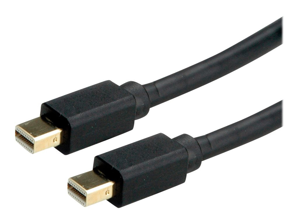ROLINE Mini DisplayPort Kabel v1.4mDP - mDP ST - ST schwarz 1m Verpackung
