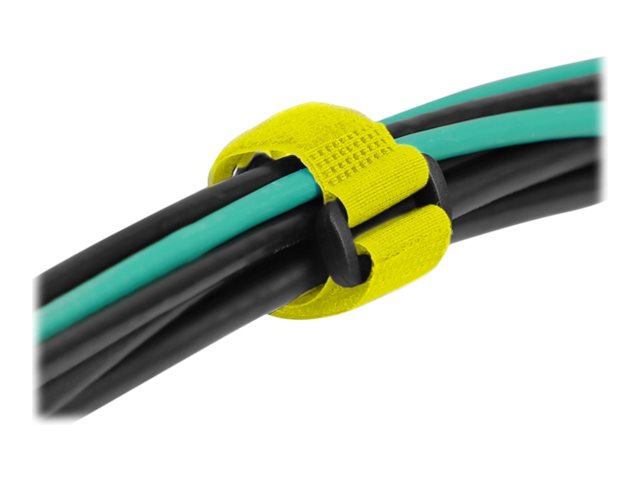 DELOCK Klett-Kabelbinder gelb Anwendung