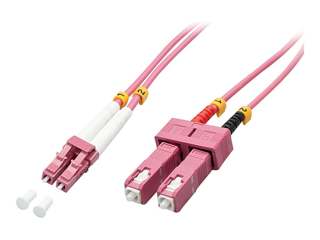 LINDY LWL-Duplexkabel LC/SC OM4 10m Verpackung