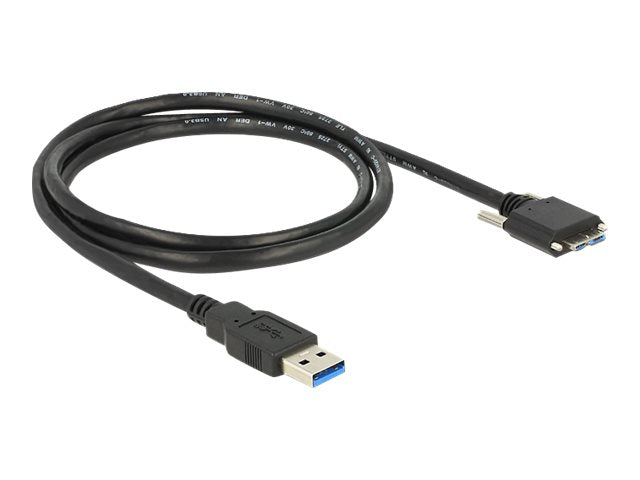 DELOCK Kabel USB 3.0 A Stecker > USB 3.0 Micro-B Stecker 1m - Vorderansicht