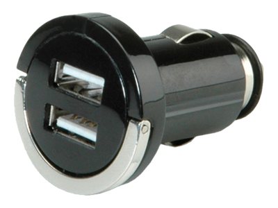 VALUE USB Charger mit KFZ-Stecker 2 Port 10W - Vorderansicht