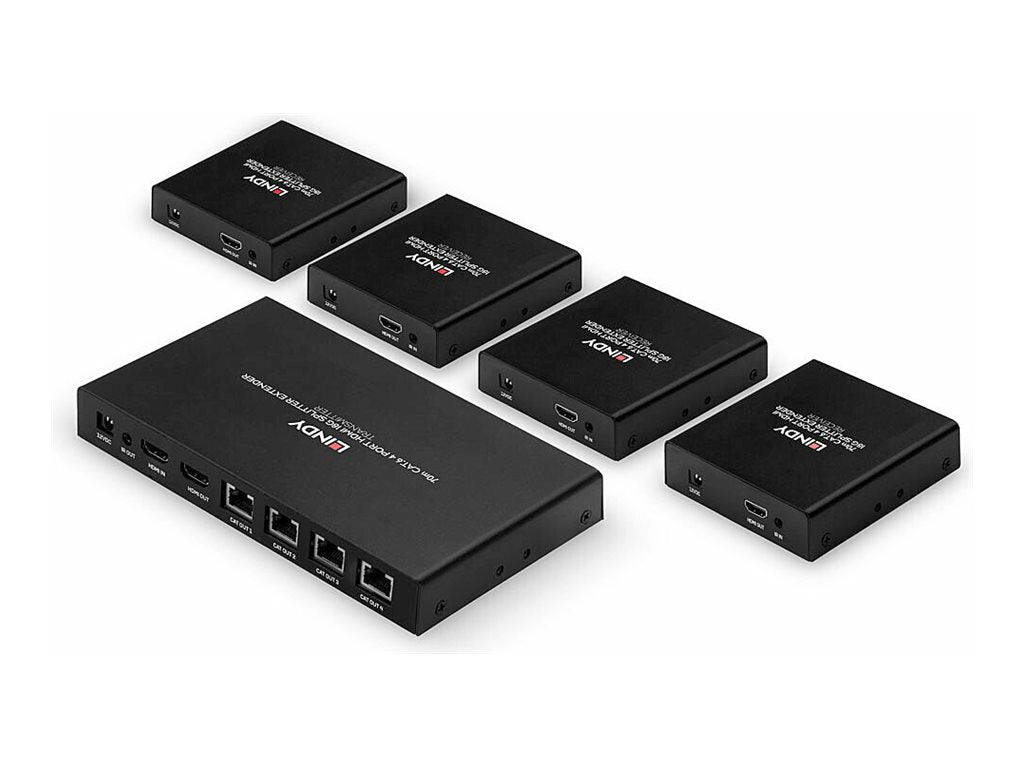 LINDY 70m 4 Port Cat.6 HDMI 4K60 Splitter Extender Detailansicht