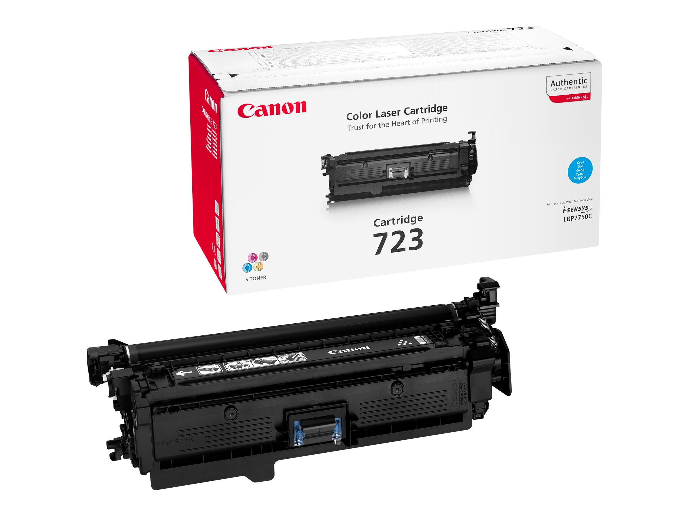 CANON 723 Toner cyan Standardkapazität Vorderansicht
