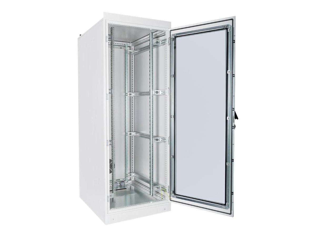 DIGITUS 42HE Netzwerkschrank Hartglastür Detail