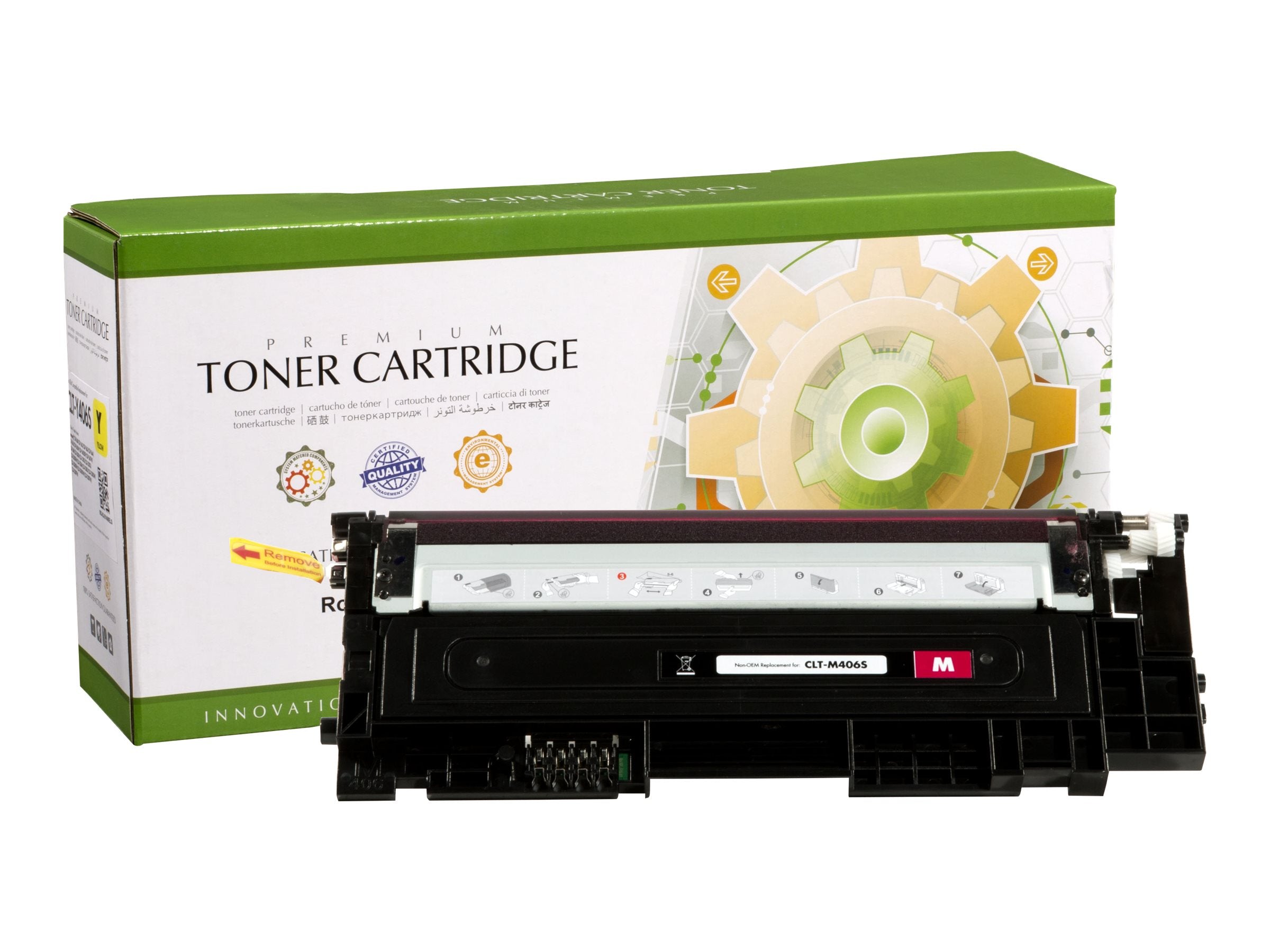 STATIC Tonerpatrone CLT-M406S magenta Vorderansicht