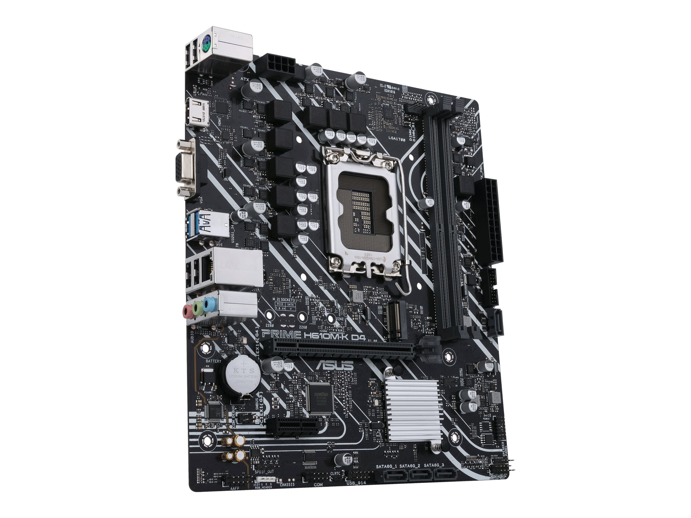 ASUS PRIME H610M-K D4 Anschlussmöglichkeiten