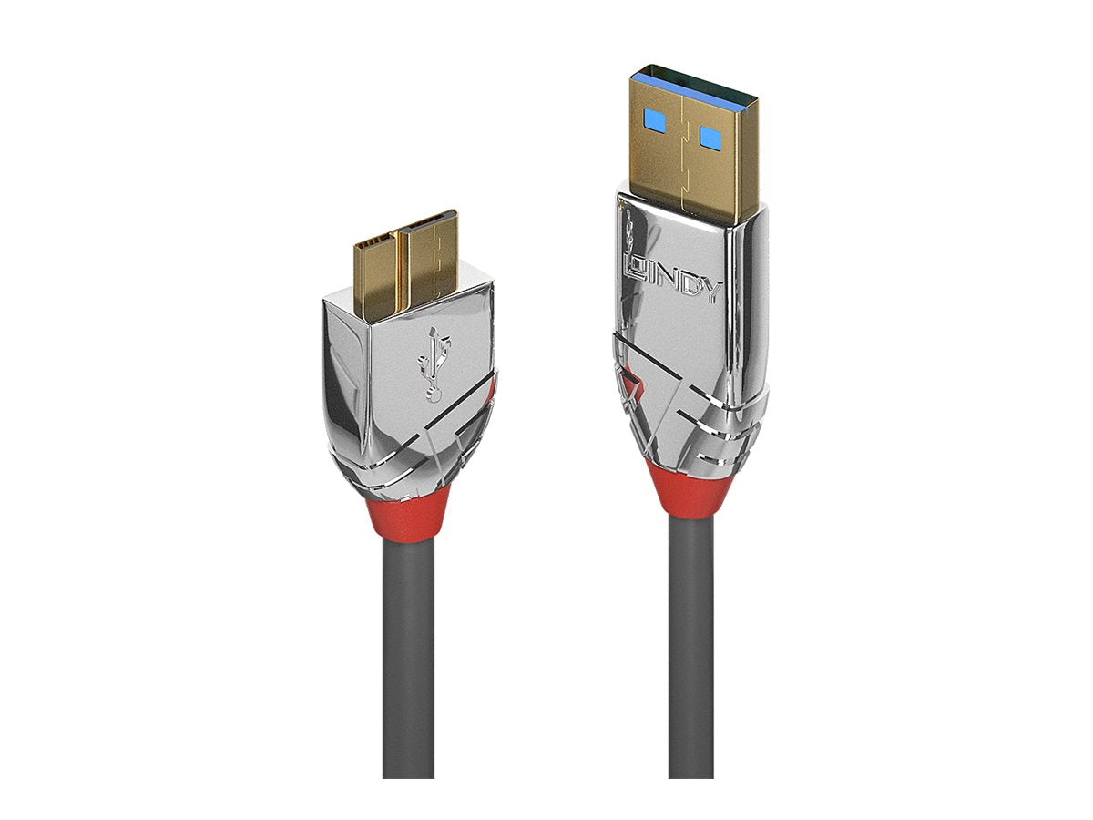 LINDY 0,5m USB 3.0 Typ A an Micro-B Kabel Vorderansicht