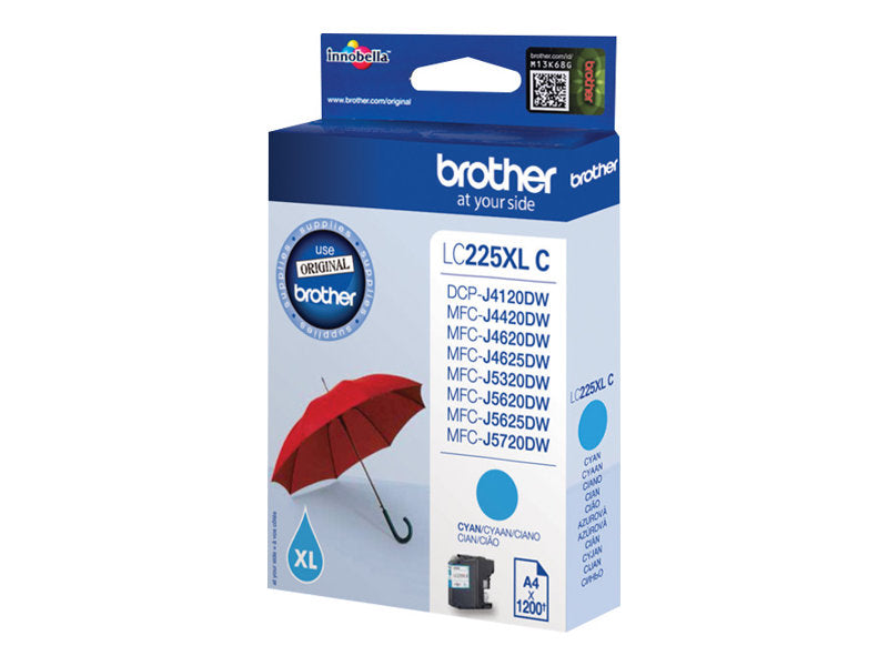 BROTHER LC22EC Tinte cyan Vorderansicht