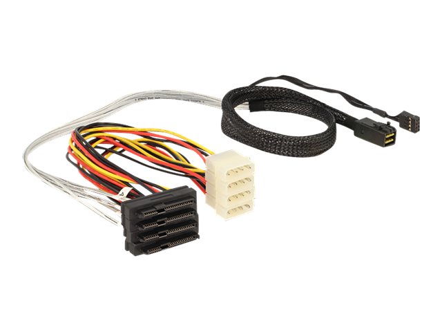 DELOCK Kabel Mini SAS HD SFF 8643 x4 Stecker - Vorderansicht