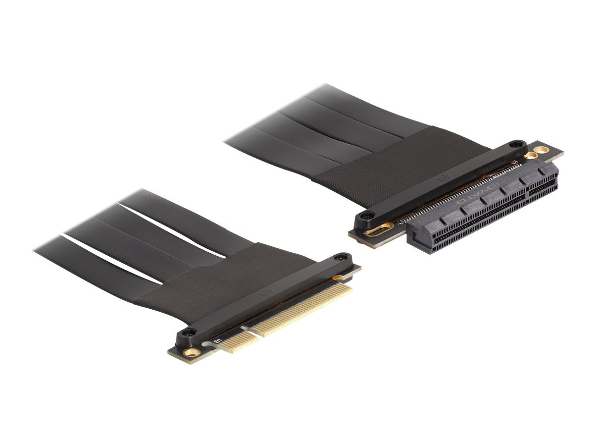 DELOCK Riser Karte PCI Express x8 Stecker zu x8 Slot mit Kabel 60cm - Vorderansicht