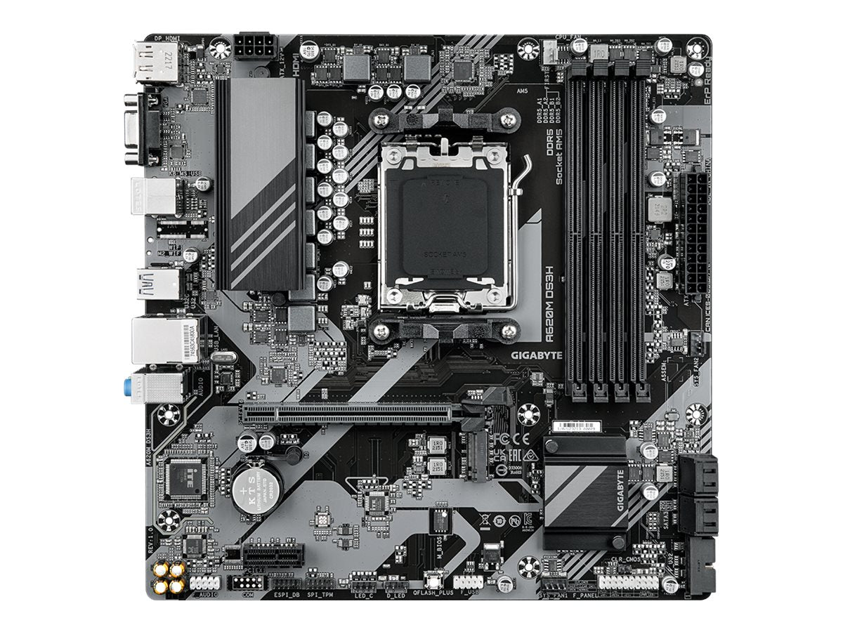 GIGABYTE A620M DS3H AM5 Motherboard Vorderansicht
