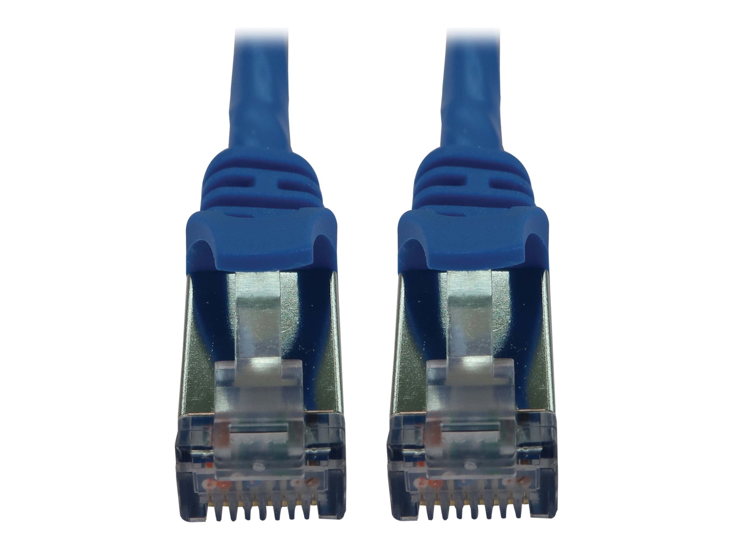 EATON TRIPPLITE Cat6a 10G Snagless Shielded Slim STP Ethernet Cable RJ45m/M PoE Blue 15ft. 4