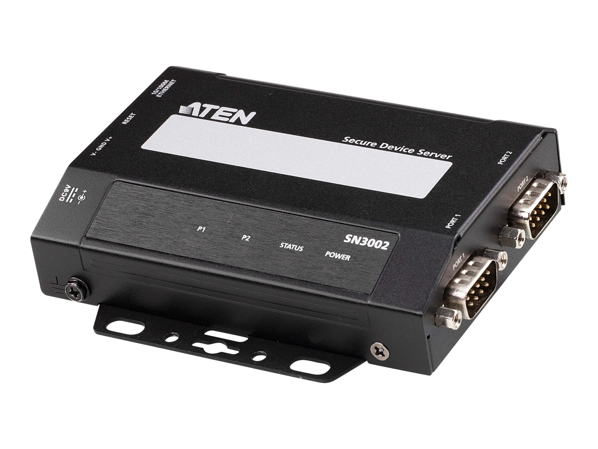 ATEN SN3002 2-Port RS-232 Secure Device Server Vorderansicht