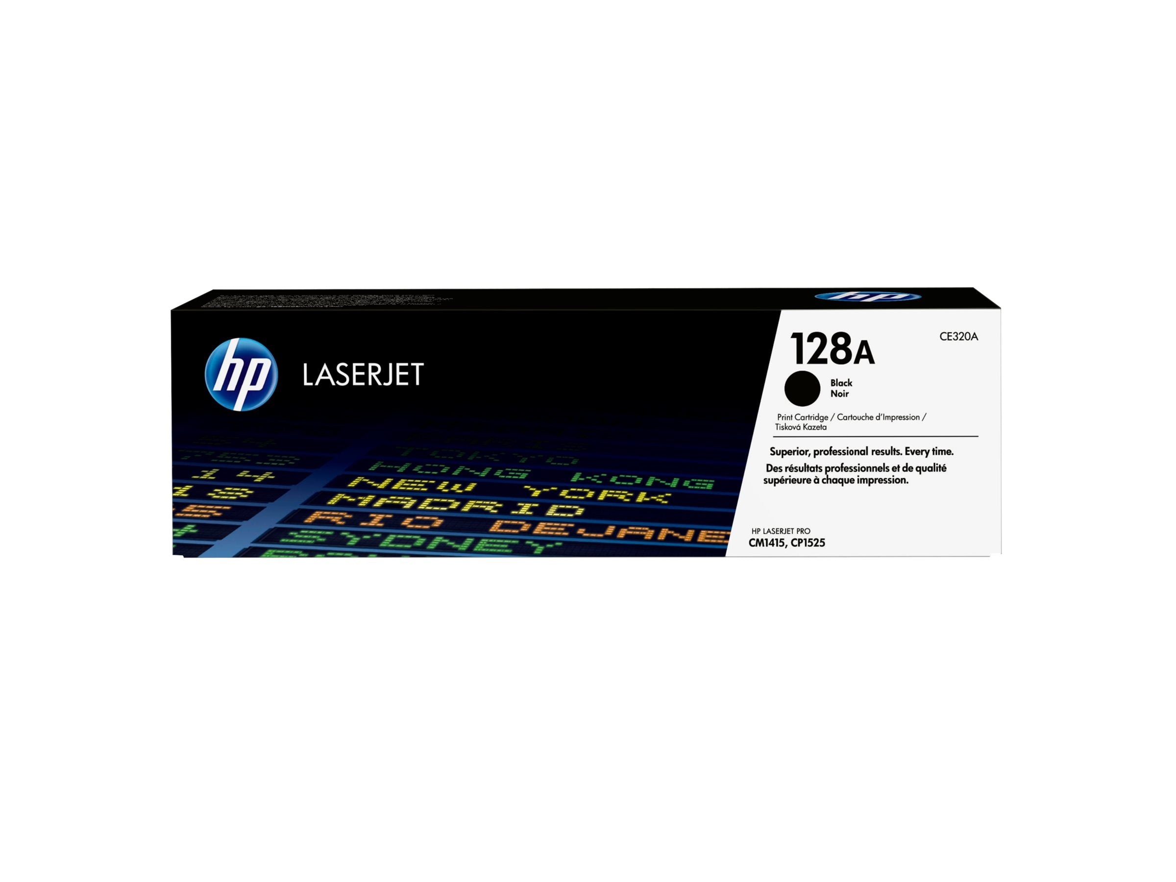 HP 128A Tonerpatrone CE320A Vorderansicht