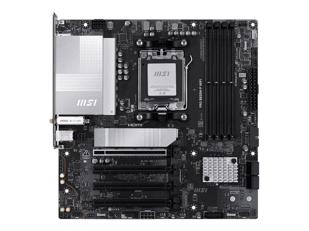 MSI PRO B850M-P WIFI AM5 mATX Motherboard Vorderansicht