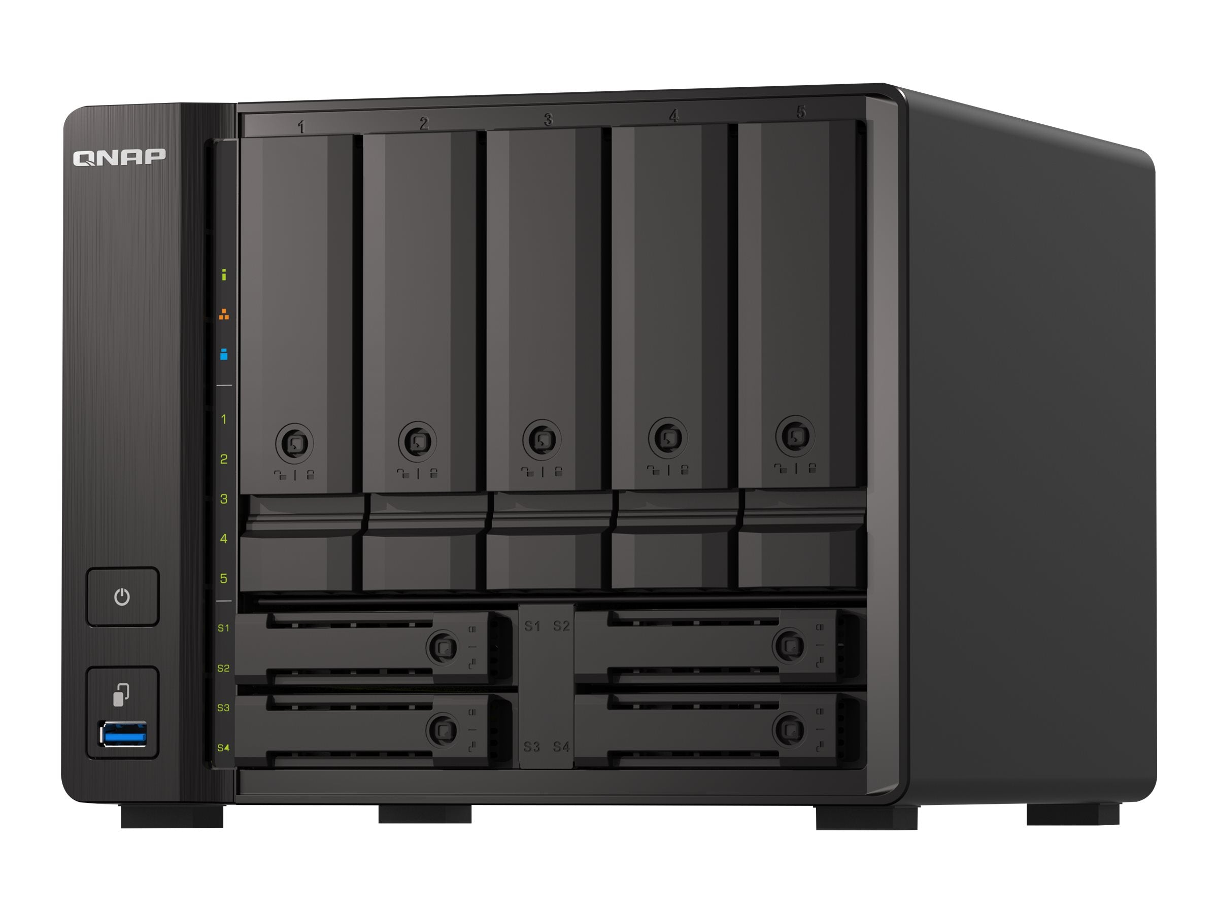 QNAP TS-H973AX 9-bay NAS Rückansicht