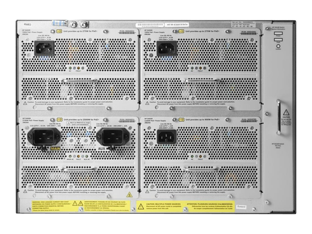 HPE 5412R zl2 Switch Detailansicht
