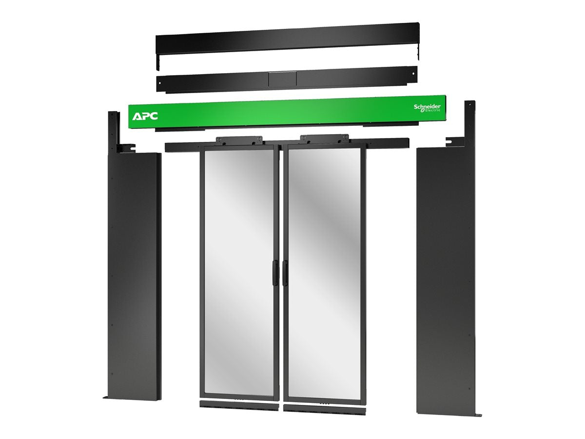 APC NetShelter Rack cooling system aisle containment sliding door dual floor mountable - Vorderansicht