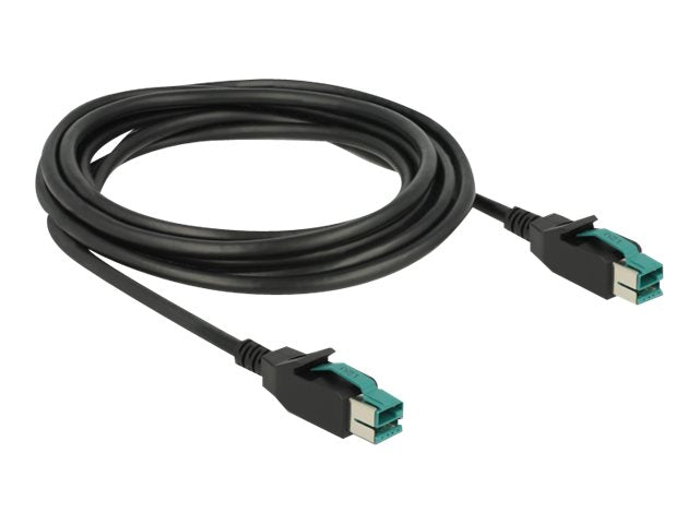 DELOCK PoweredUSB Kabel Stecker 12 V > PoweredUSB Stecker 12 V 3 m für POS Drucker und Terminals
