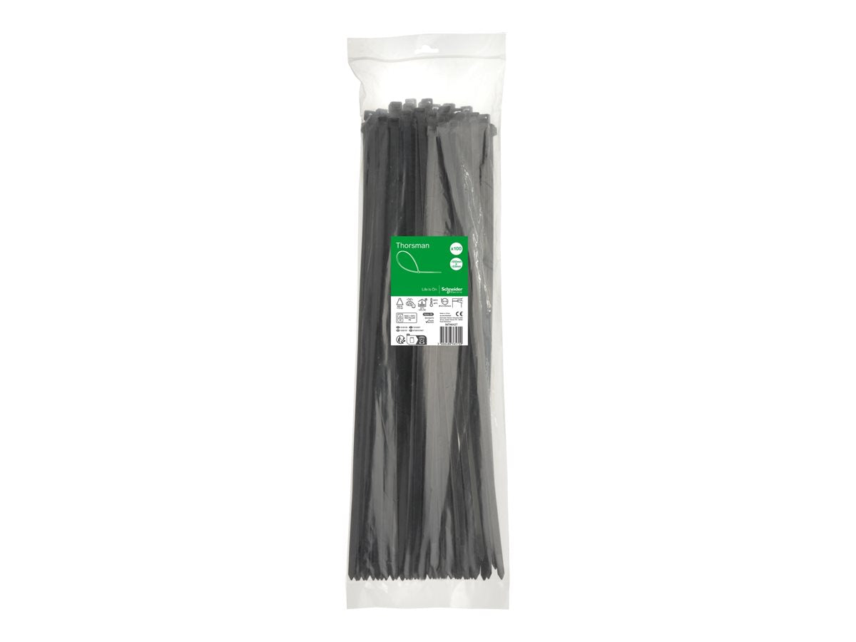 APC KABELBINDER 550X8 VE 100 FARBE SCHWARZ - Vorderansicht