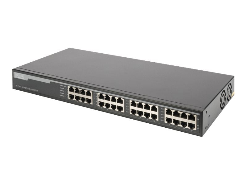 DIGITUS DN-95116 16-Port Gigabit PoE+ Injektor Vorderansicht