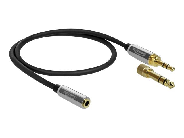 DELOCK Klinkenverlängerungskabel 3,5 mm Vorderansicht