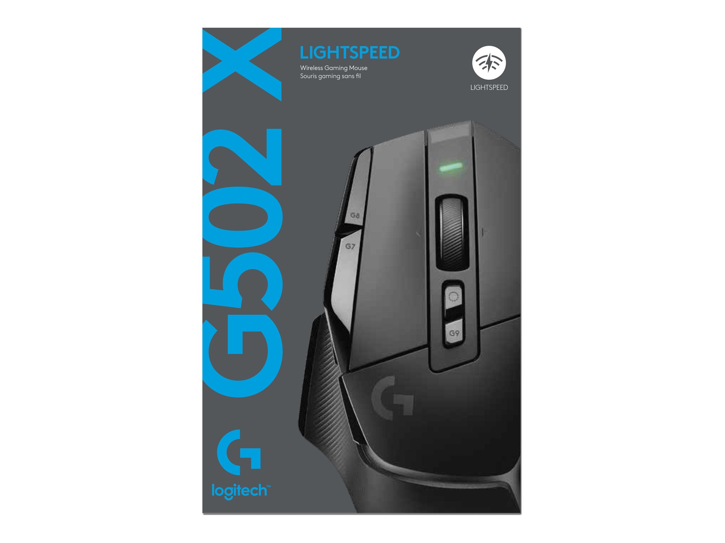 LOGITECH G502 X LIGHTSPEED Maus von oben