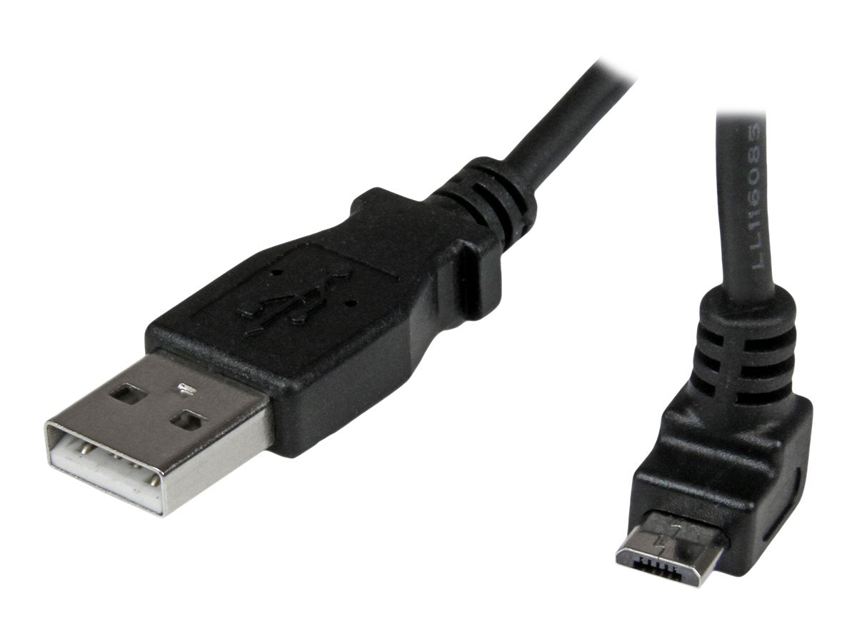 STARTECH.COM 2m Micro USB Kabel - A auf aufwärtsgewinkeltes Micro B - Anschlussansicht