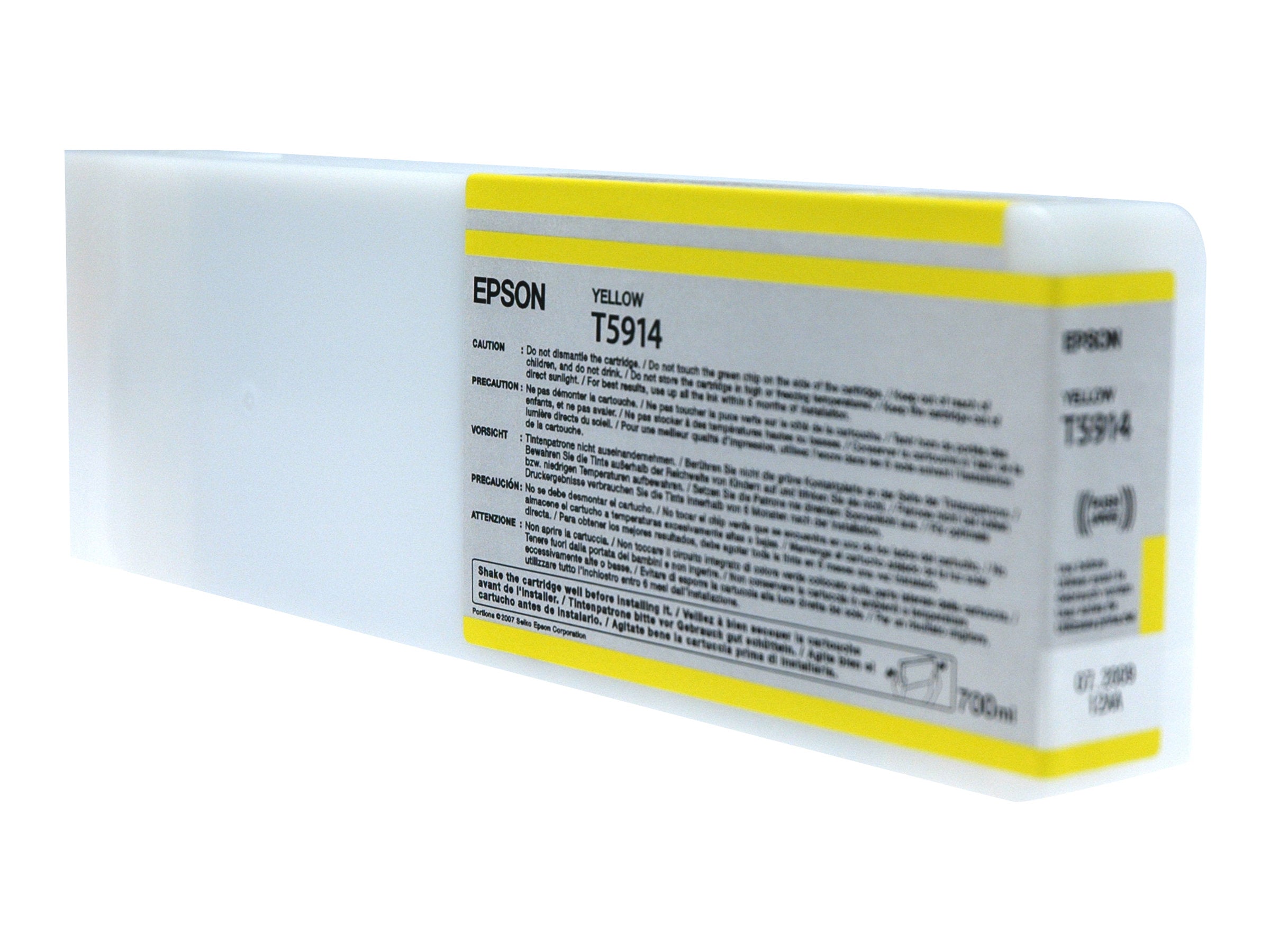 EPSON T5914 Tintenpatrone Gelb 700ml Vorderansicht