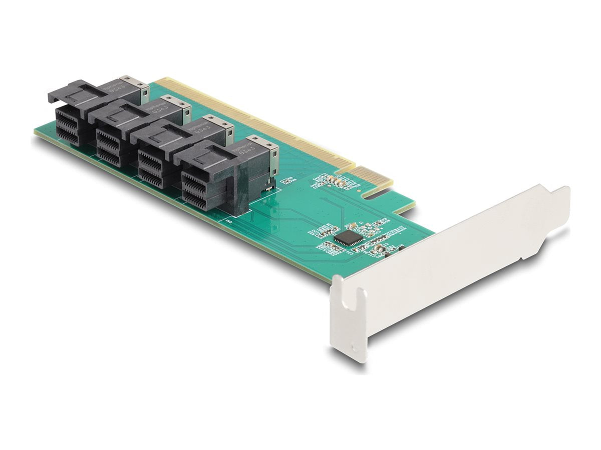 DELOCK PCI Express x16 Karte zu 4 x intern SFF-8643 NVMe - Vorderansicht