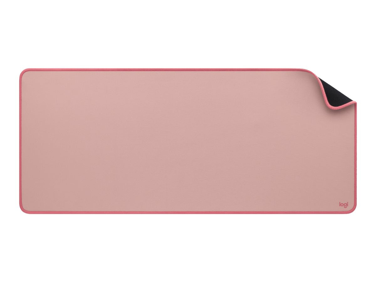 LOGITECH Desk Mat Studio Series Mouse pad dunkles Rosa auf Schreibtisch