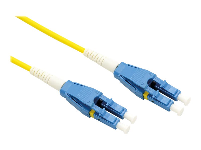 ROLINE LWL-Kabel Duplex Single Mode 9/125um OS2 LC/LC gelb 15m - Detailansicht