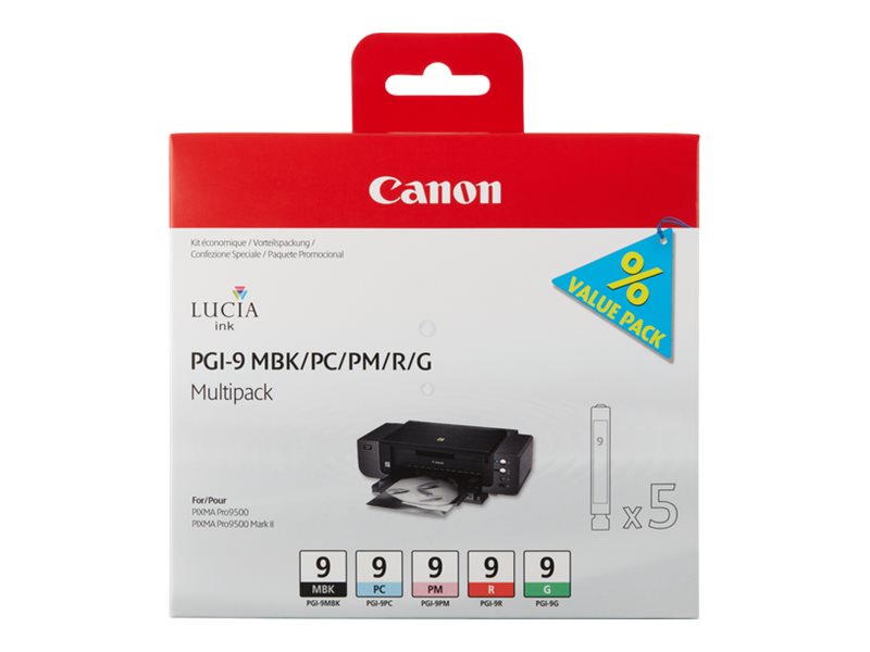 CANON PGI-9 Tintenpackung Vorderansicht