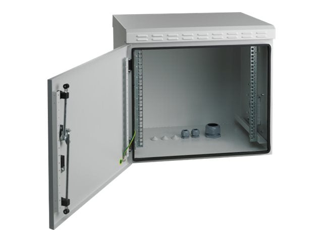 EFB 48,26cm 19Zoll 7HE Tiefe 450mm IP55 Wandgehaeuse Vorderansicht