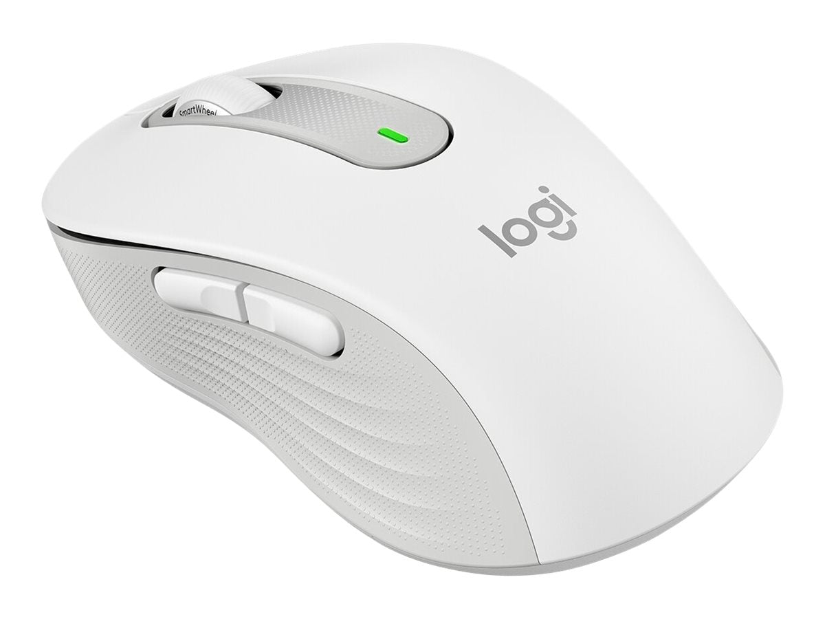 LOGITECH Signature M650 Mouse optical 5 buttons wireless Bluetooth 2.4 GHz Bolt USB receiver off-white