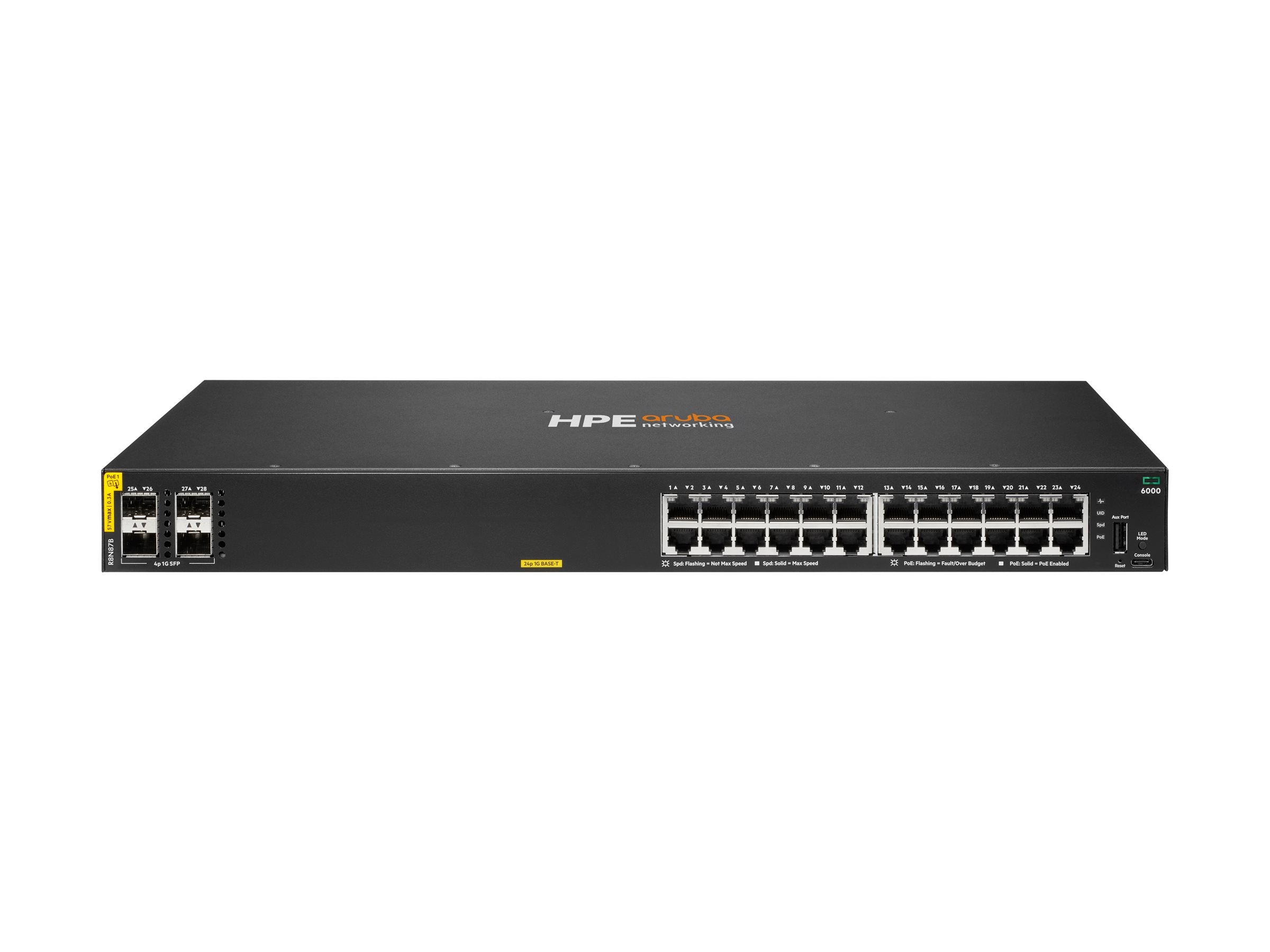HPE Aruba Networking CX 6000 24p Switch Verpackung