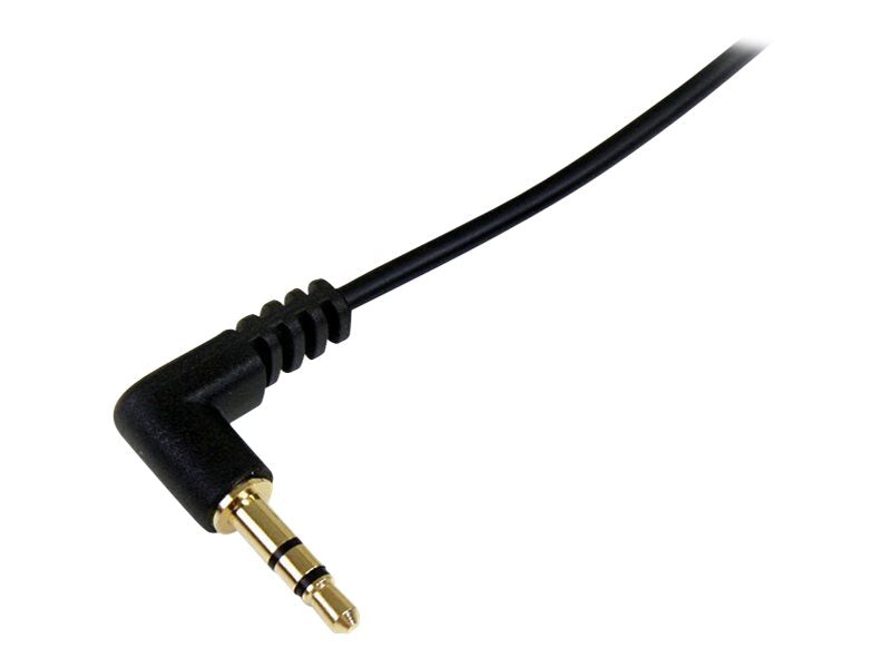 STARTECH.COM 1 ft Slim 3.5mm to Right Angle Stereo Audio Cable - Vorderansicht