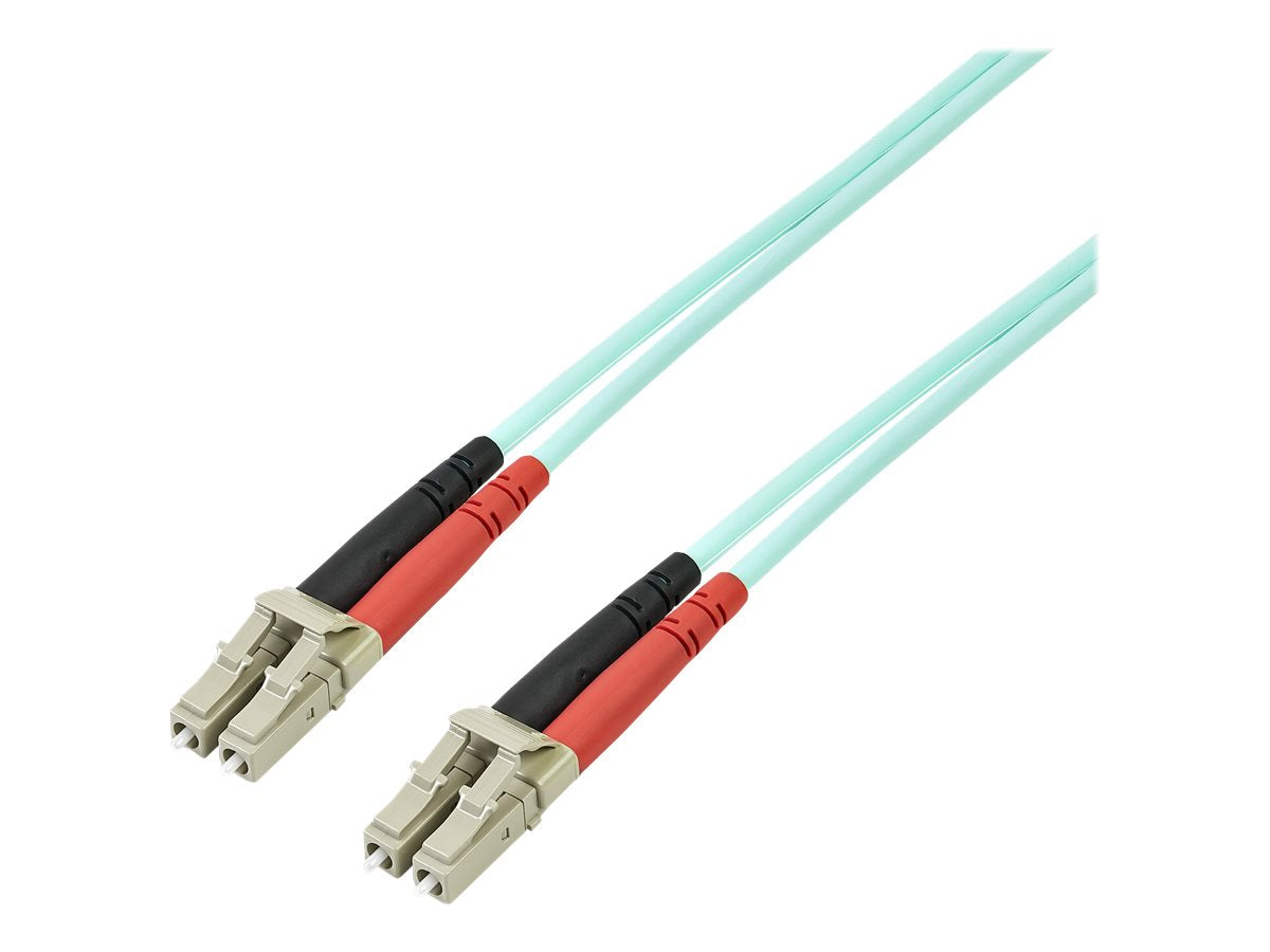 STARTECH.COM 5m 10Gb Aqua LC/LC Duplex 50/125 Multimode LSZH Fiber Cable Verpackung