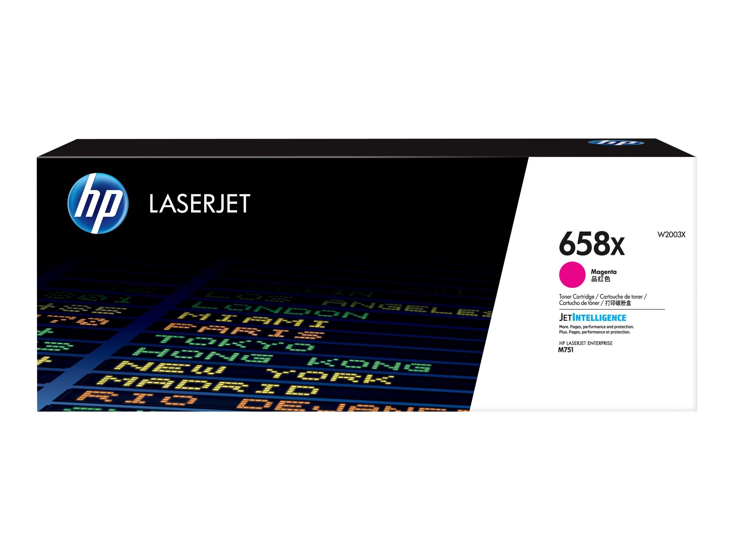 HP 658X Magenta LaserJet Toner Cartridge Vorderansicht