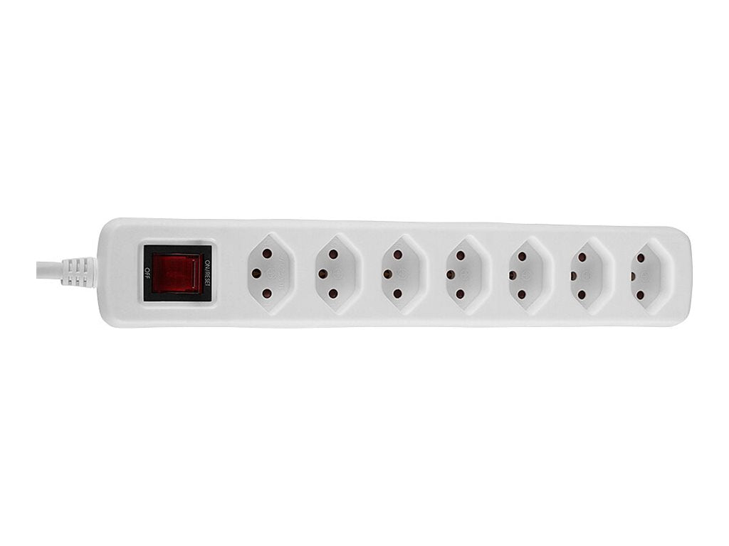LINDY 7-fach CH Steckdosenleiste mit Schalter 2300W in Nutzung