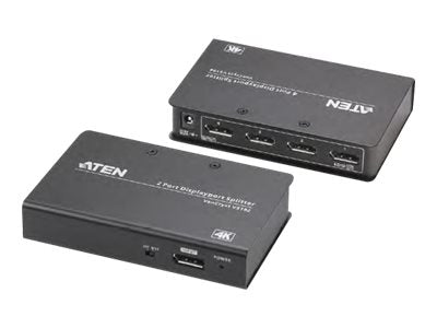 ATEN VS192 2-Port 4K DisplayPort Splitter Anschlussansicht