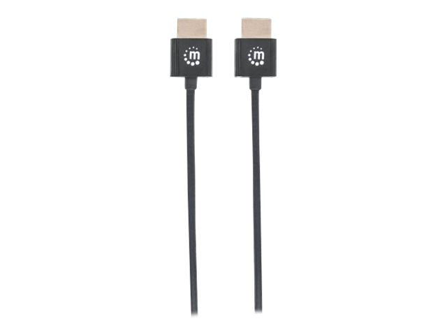 MANHATTAN High Speed HDMI Kabel 1,8m ultra dünn Vorderansicht
