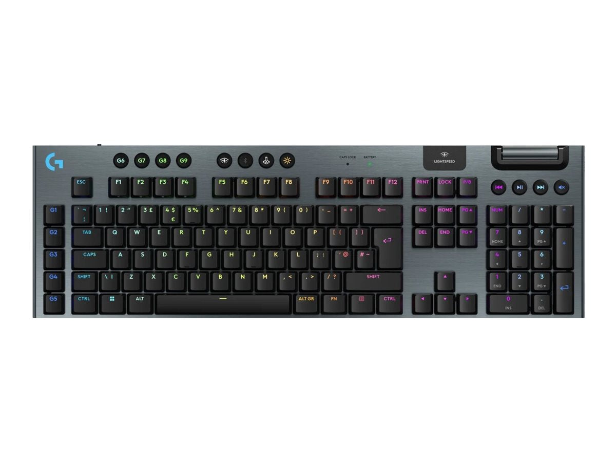 LOGITECH G915 X LIGHTSPEED Wireless Gaming Keyboard Black (UK) Vorderansicht