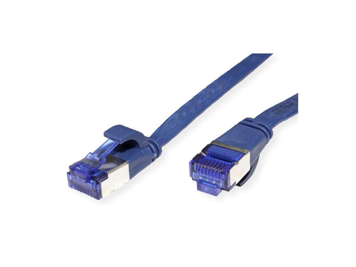 VALUE Patchkabel Kat.6A Class EA FTP extra-flach blau 5m - Verpackung