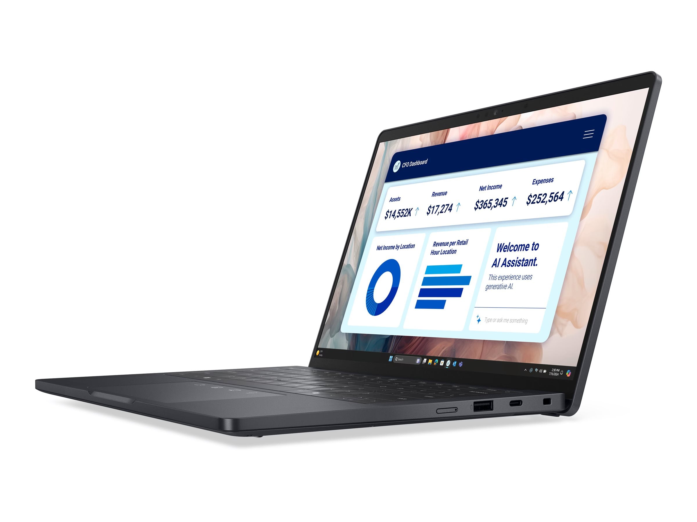 DELL Pro 13 Premium PA13250 Notebook Vorderansicht