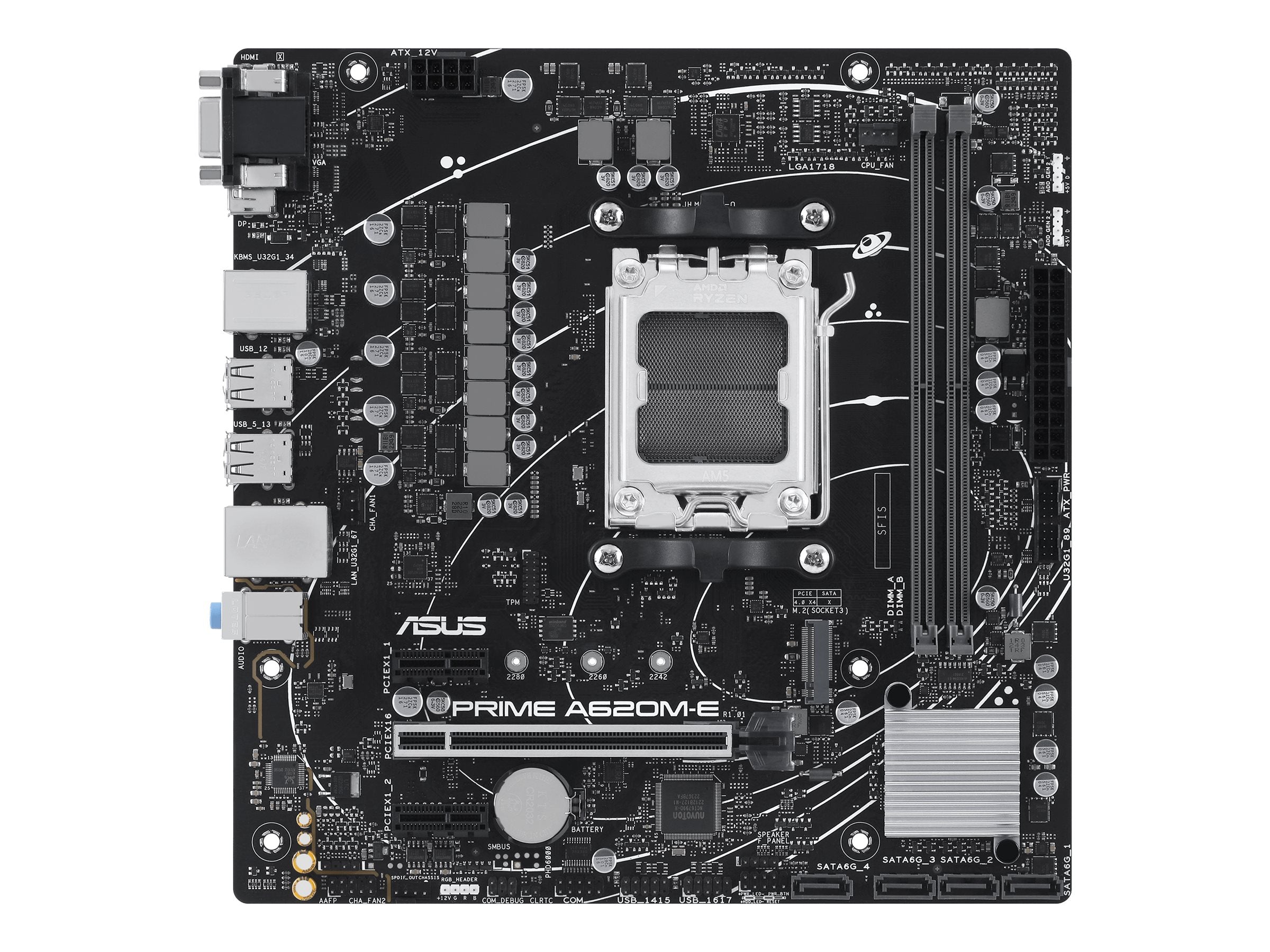 ASUS PRIME A620M-E-CSM AM5 Motherboard Vorderansicht