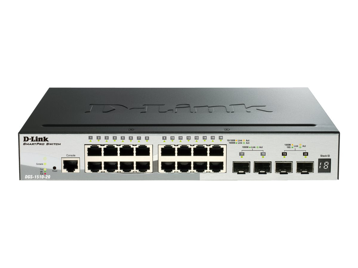 D-LINK DGS-1510-20/E Switch Vorderansicht