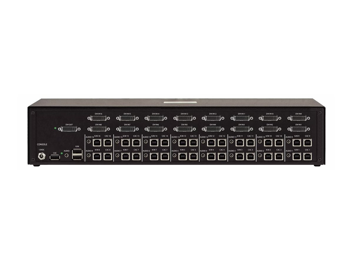 STARTECH.COM 16-Port Secure KVM Switch DVI NIAP 4.0 Zertifizierter Desktop KVM Umschalter CAC Port Hergestellt in den USA